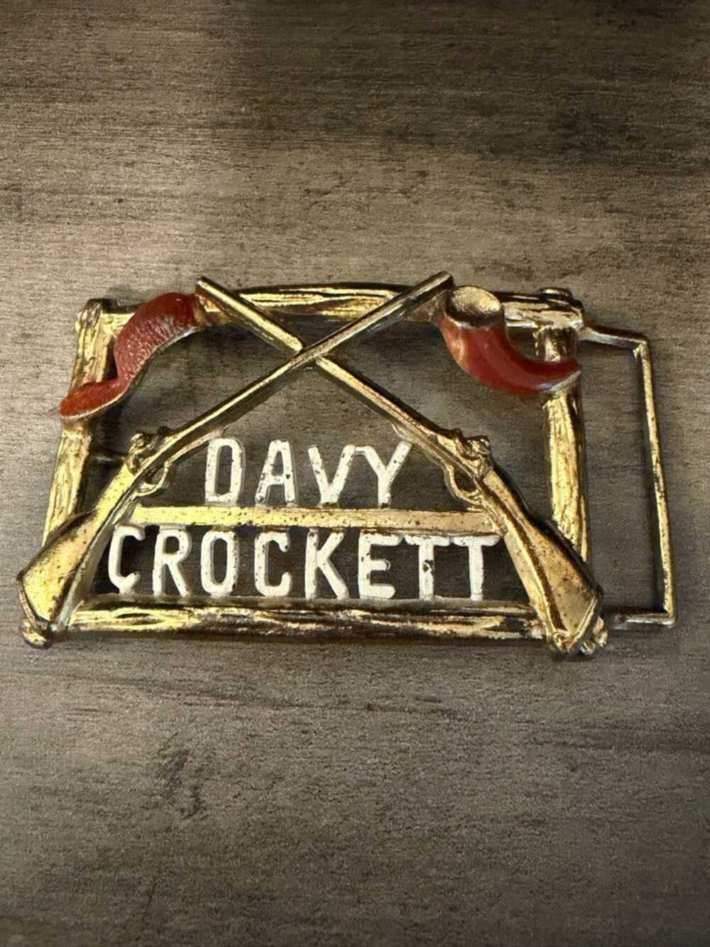 Vintage Davey Crockett Belt Buckle #462  Cool!